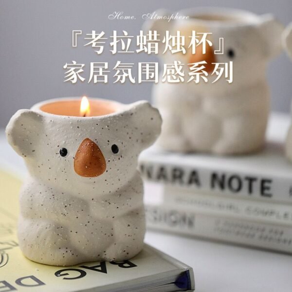 考拉香薰蜡烛（栀子味） koala scented candle (gardenia)