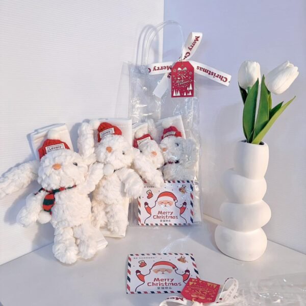 bmc005 圣诞小兔安全带套装 christmas bunny seat belt set