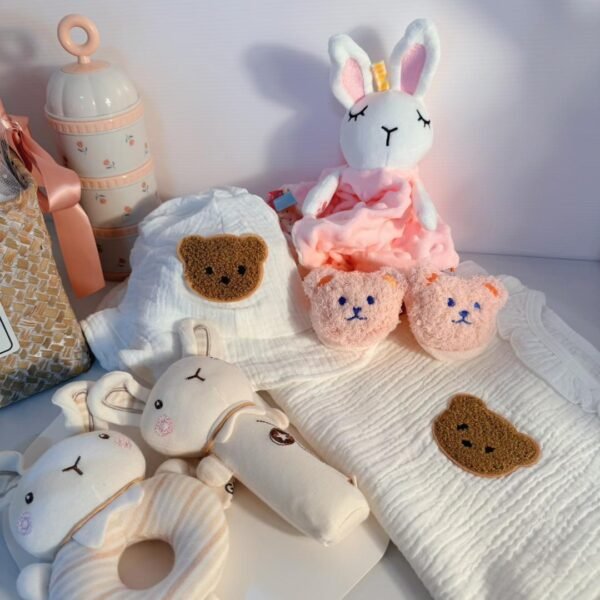 blush bunny baby basket 新生女宝喜悦篮