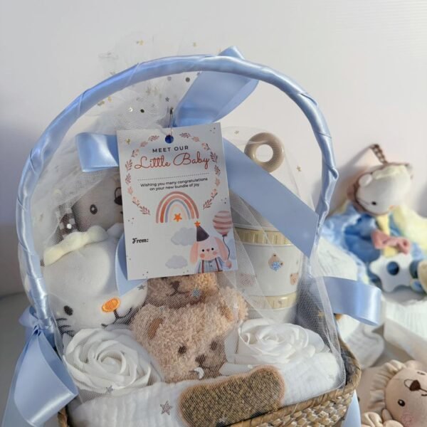 cloudy joy baby basket 新生男宝喜悦篮